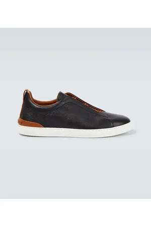 Ermenegildo Zegna Zapatillas Triple Stitch de piel
