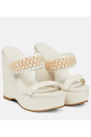 Jimmy Choo Sandalias Amoure Wedge 130 de piel