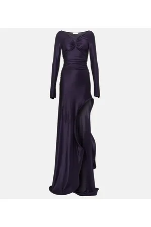 Victoria Beckham Vestido de fiesta de jersey fruncido