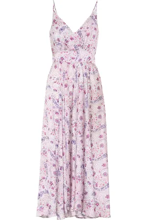 Paco rabanne Vestido floral de satén