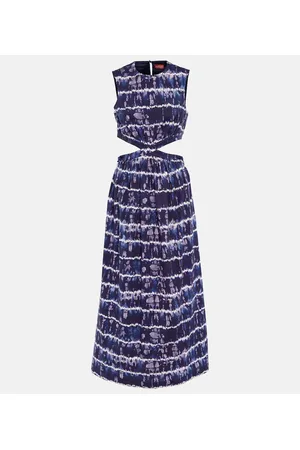 Altuzarra Vestido midi Ashima en mezcla de algodón