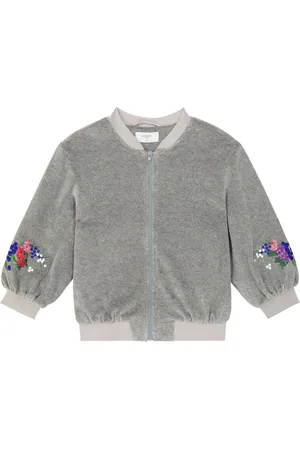 PAADE Bomber de terciopelo bordada