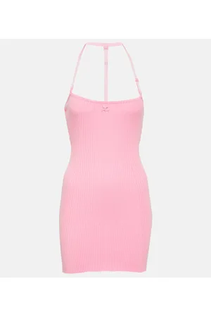 Courrèges Courrèges Vestido corto de punto acanalado