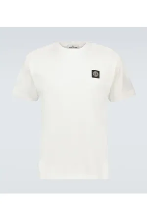 Stone Island Camiseta de algodón con logo