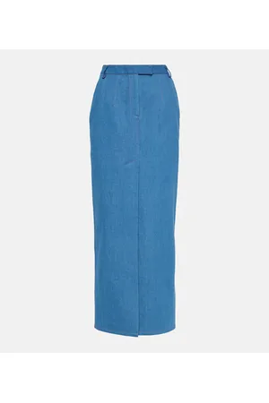 AYA MUSE Falda larga Colia en denim