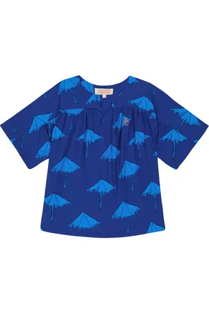 The Animals Observatory Camisa Umbrellas de algodón estampada
