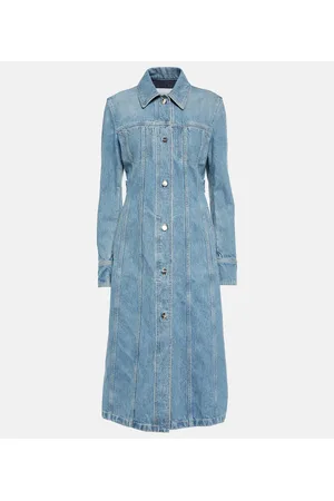 Salvatore Ferragamo Vestido midi en denim