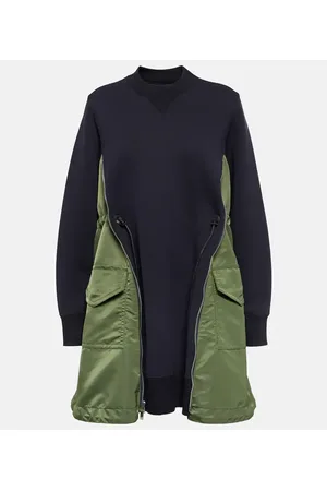 SACAI Vestido corto de algodón