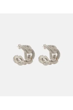 Dolce & Gabbana Pendientes de aro DG con cristales