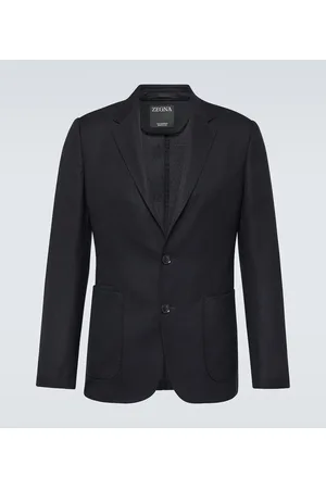 Ermenegildo Zegna Blazer de lana de botonadura simple