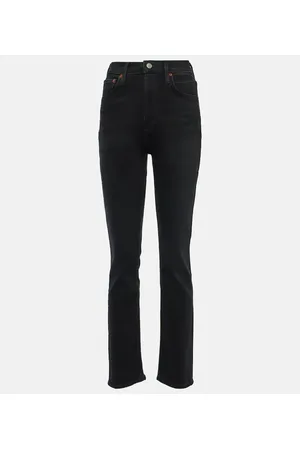 AGOLDE Jeans slim Freya de tiro alto