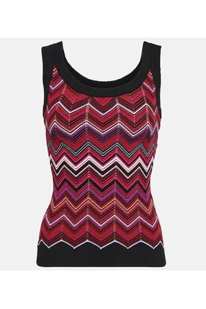 Missoni Tank top de punto en zigzag