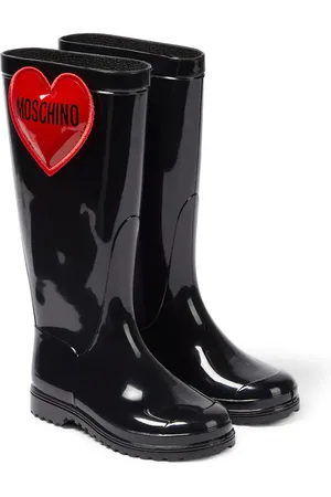 Moschino Botas de lluvia con apliques