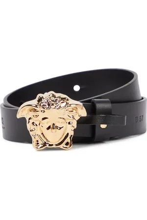 VERSACE Cinturón Medusa de piel