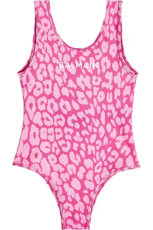 Balmain Bañador con estampado de leopardo