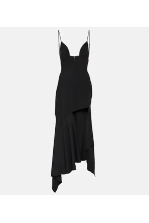 MUGLER Vestido midi con paneles