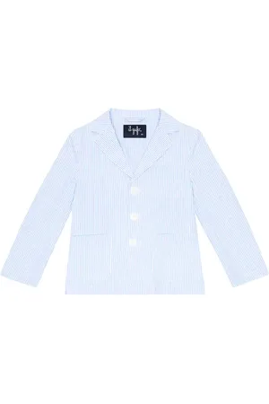 Il gufo Blazer en seersucker de algodón