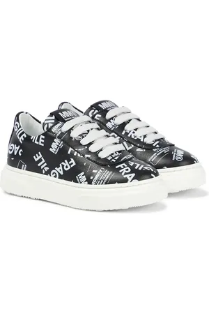 Maison Margiela Zapatillas de piel con logo