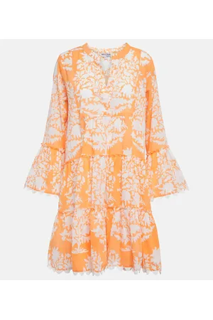 Juliet Dunn Vestido corto de algodón estampado