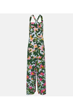 Oscar de la Renta Mono en mezcla de algodón floral