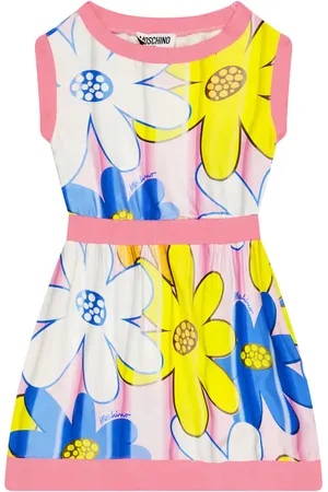 Moschino Vestido de satén y algodón floral