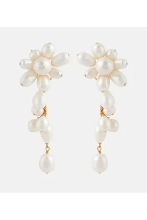Jennifer Behr Pendientes Florance con perlas barrocas