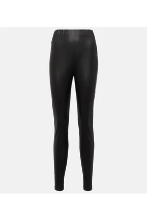 Max Mara Leisure pantalones slim Zefir de piel sintética
