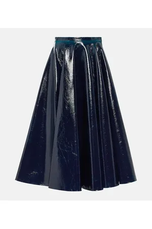Alaïa Alaïa Falda midi en mezcla de lana revestida