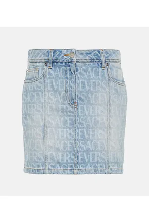 VERSACE Minifalda denim Allover