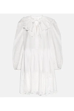 ULLA JOHNSON Vestido corto Narcisa de algodón
