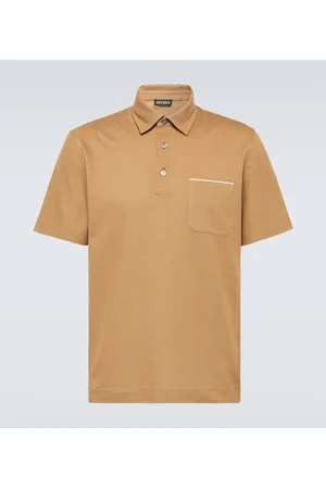Ermenegildo Zegna Polo de piqué de algodón