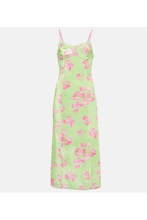 LOVESHACKFANCY Vestido midi Sima