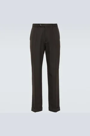The Row Pantalones rectos Seth de lana