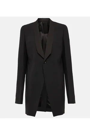 Rick Owens Blazer Walrus Tux de lana virgen