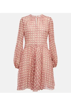 Giambattista Valli Vestido corto en georgette de seda