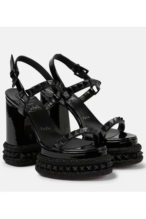 Christian Louboutin Sandalias con plataforma Superaclou de charol