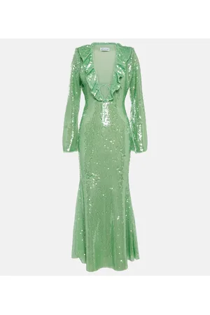 Self-Portrait Vestido midi adornado
