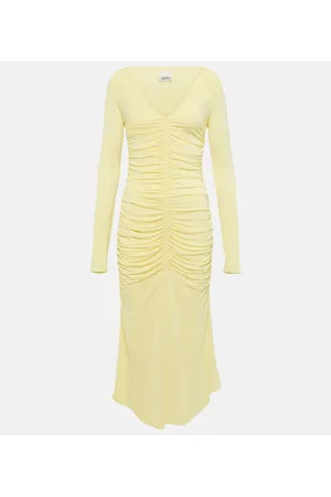 Isabel Marant Vestido midi Laly de jersey fruncido