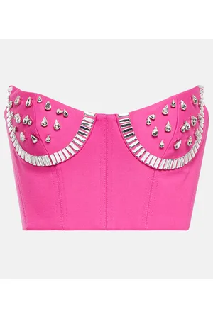 AREA Bustier con cristales