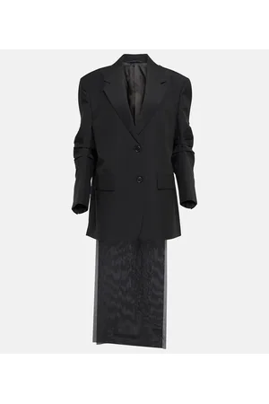 Prada Blazer de mohair con detalle de lazo