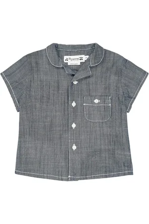 BONPOINT Bebé - camisa Gerald en chambray de algodón