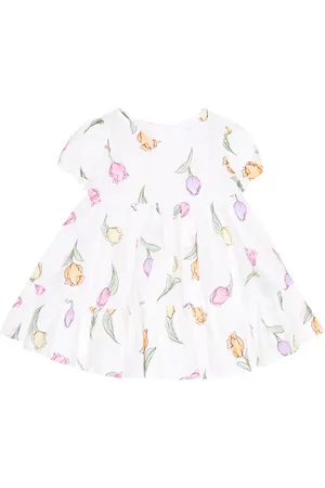 MONNALISA Bebé - vestido de algodón floral