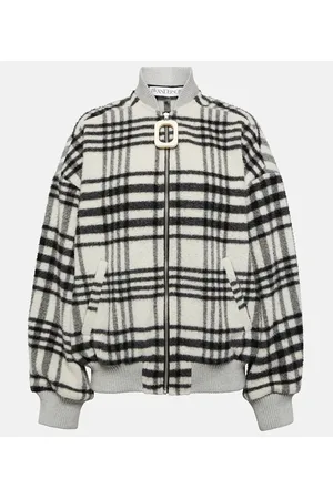 J.W.Anderson Chaqueta bomber mezcla de lana a cuadros