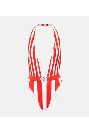 Dolce & Gabbana Portofino bañador halter a rayas