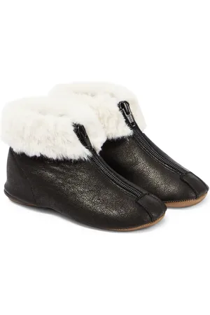 PèPè PèPè Botines Dash de piel con pelo sintético
