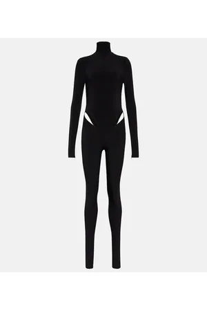 LAQUAN SMITH Mono de cuello alto con aberturas