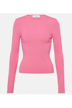 Marine Serre Top Core de jersey con espalda abierta