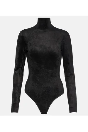 Alaïa Alaïa Body de terciopelo de cuello alto