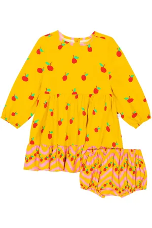 Stella McCartney Bebé - set de vestido y braga de sarga