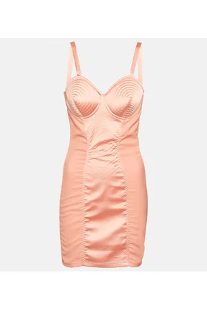 Jean Paul Gaultier Vestido corto de satén